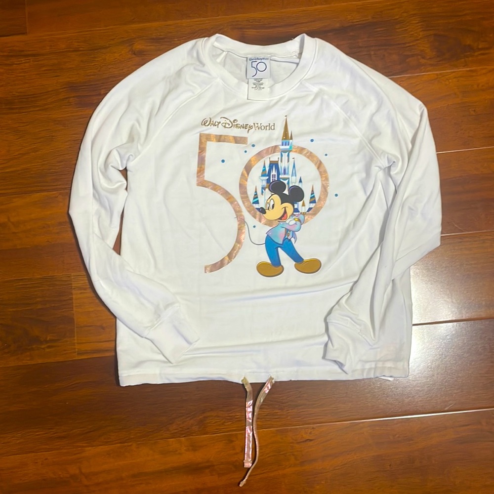 White Disney 50th anniversary pullover sweatshirt